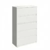 Hirsh 42 In Wide, 5 Drawer, HL8000 Series, White - White