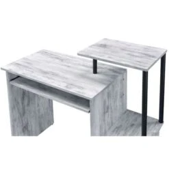 Wooden Computer Desk With Keyboard Tray - Weathered Oak And Black 28 Wooden Computer Desk With Keyboard Tray - Weathered Oak And Black -Felloweis Store af63ac3c 1b2d 4632 82ee 806e1900d9a7