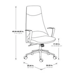 High Back Office Chair With Antimicrobial Fabric - Steel 23 High Back Office Chair With Antimicrobial Fabric - Steel -Felloweis Store b044cf60 85c2 4cbc 9a85 9ed72fc57d13