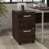 Hybrid 2 Drawer Mobile File Cabinet By Bush Business Furniture - Black Walnut