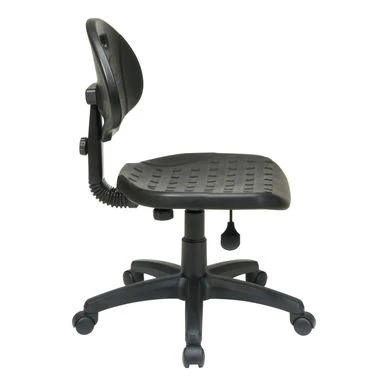 Office Star Products Work Smart Black Task Chair - Urethane Back And Seat Chair With Nylon Base 4 Office Star Products Work Smart Black Task Chair - Urethane Back And Seat Chair With Nylon Base - Image 4