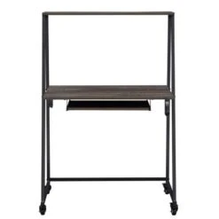 Sunjoy Mikita Desk - L 33.2 Inches X W 21.4 Inches X H 49.6 Inches - Brown -Felloweis Store b0c10ed2 664c 4eaa a2d6 65464628b397