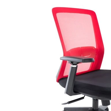 LeisureMod Ingram Modern Office Task Chair With Adjustable Armrests - Red 18 LeisureMod Ingram Modern Office Task Chair With Adjustable Armrests - Red - Image 18
