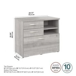 Studio A Storage Cabinet With Drawers By Bush Business Furniture - Platinum Gray 29 Studio A Storage Cabinet With Drawers By Bush Business Furniture - Platinum Gray -Felloweis Store b204a4bb 6e82 4dee 844a 17c239b02457