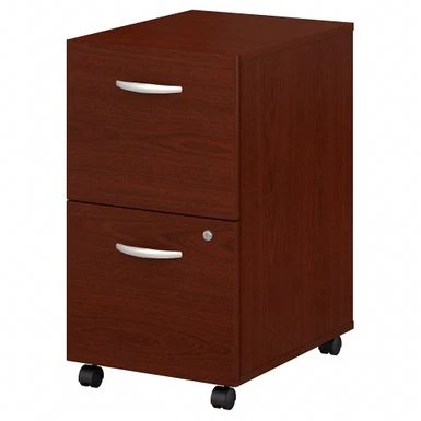 Series C 2 Drawer Mobile File Cabinet By Bush Business Furniture - Mahogany 10 Series C 2 Drawer Mobile File Cabinet By Bush Business Furniture - Mahogany - Image 10