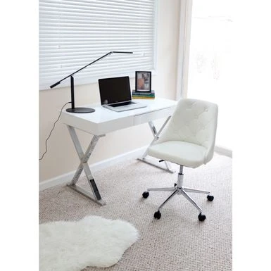 Marche Tufted Office Chair - Grey 2 Marche Tufted Office Chair - Grey - Image 2