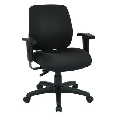 Work Smart Deluxe Task Chair With Ratchet Back Height Adjustment Without Arms. 2 Work Smart Deluxe Task Chair With Ratchet Back Height Adjustment Without Arms. - Image 2