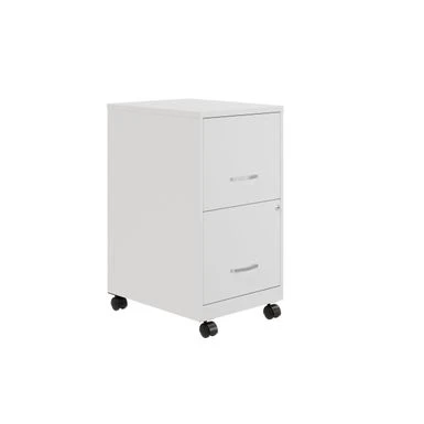 Space Solutions 18" 2 Drawer Mobile Smart Vertical File Cabinet, Teal - Purple - Letter 5 Space Solutions 18" 2 Drawer Mobile Smart Vertical File Cabinet, Teal - Purple - Letter - Image 5