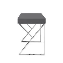 Silver Orchid Serra High Gloss Modern Desk - Black-Gold -Felloweis Store b496ad50 fb20 4491 bd05 5bb56ed25a4a