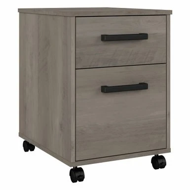 City Park 2 Drawer Mobile File Cabinet By Kathy Ireland Home - Driftwood Gray 3 City Park 2 Drawer Mobile File Cabinet By Kathy Ireland Home - Driftwood Gray - Image 3