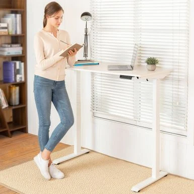FLEXISPOT 48"x24" 5-Min Install Home Office Height Adjustable Standing Desk Memory Controller Sit Stand Desk Computer Desk - Black 3 FLEXISPOT 48"x24" 5-Min Install Home Office Height Adjustable Standing Desk Memory Controller Sit Stand Desk Computer Desk - Black - Image 3