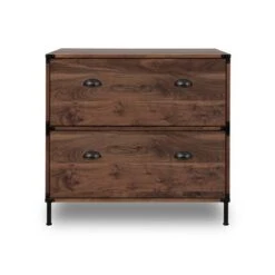 Brunei 2-Drawer Lateral Filing Cabinet - Walnut -Felloweis Store b693355f 7bc9 4181 a5e2 7cd4ccbc4b76