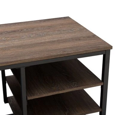 Sunjoy Lattimore Desk - L 47 Inches X W 22 Inches X H 30 Inches - Brown 4 Sunjoy Lattimore Desk - L 47 Inches X W 22 Inches X H 30 Inches - Brown - Image 4