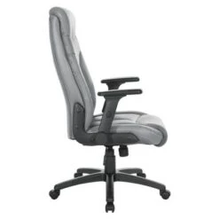 Executive Bonded Leather Office Chair - Grey -Felloweis Store b75b7149 d121 4647 99f3 28c40a2b06d8