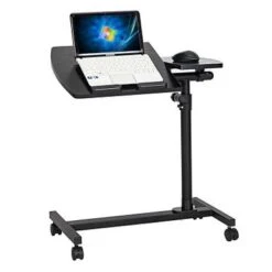 Porch & Den Shadygrove 2-tone Four-Wheel Lifting Computer Desk - Black
