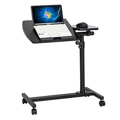 Porch & Den Shadygrove 2-tone Four-Wheel Lifting Computer Desk - Black 1 Porch & Den Shadygrove 2-tone Four-Wheel Lifting Computer Desk - Black
