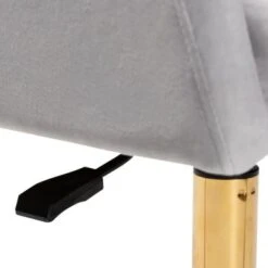 Baxton Studio Ravenna Contemporary Glam And Luxe Velvet Fabric And Gold Metal Swivel Office Chair - Aqua, Gold -Felloweis Store b8f129b8 abcf 4be2 9220 14078790856b