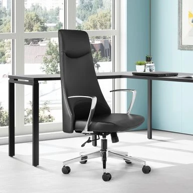 High Back Office Chair With Antimicrobial Fabric - Steel 13 High Back Office Chair With Antimicrobial Fabric - Steel - Image 13