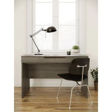 Nexera Arobas Desk With Drawer - Grey 3 Nexera Arobas Desk With Drawer - Grey - Image 3