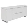 Rye Studio Tivoli Credenza With 2 Filing Drawers And 2 Doors - White