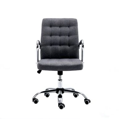 Porthos Home Ocia 360? Swivel Office Chair, Hemp Fabric Upholstery - Grey 9 Porthos Home Ocia 360? Swivel Office Chair, Hemp Fabric Upholstery - Grey - Image 9