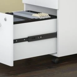 Easy Office 2 Drawer Mobile File Cabinet By Bush Business Furniture - White -Felloweis Store bd315170 6b35 49d5 b188 de1bdc52735f