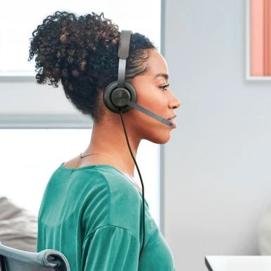 Logitech - Zone 750 Wired Noise Canceling On-Ear Headset - Black 4 Logitech - Zone 750 Wired Noise Canceling On-Ear Headset - Black - Image 4