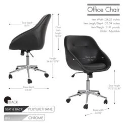 Porthos Home Hayes Swivel Office Chair, Chrome Base, PU Leather - Brown 25 Porthos Home Hayes Swivel Office Chair, Chrome Base, PU Leather - Brown -Felloweis Store bdaab08d cd73 45a6 8dbc b066cf1ab66c