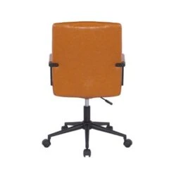 Porthos Home Pei Office Chair, Tufted PU Leather, Steel Swivel Base - White -Felloweis Store be049aaa d3c7 4ca5 bace 37ad859127bf