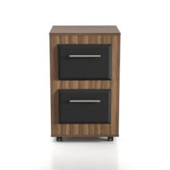 DH BASIC Urban Two-Drawer Mobile File Cabinet With Iron Bar Pulls By Denhour - Light Walnut 19 DH BASIC Urban Two-Drawer Mobile File Cabinet With Iron Bar Pulls By Denhour - Light Walnut -Felloweis Store be187507 769f 4230 8d2e 77622a26e1f8