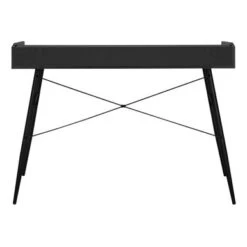 Computer Desk/ Home Office/ Laptop/ Storage Shelves/ 48"L/ Work/ Metal/ Laminate/ Black/ Contemporary/ Modern -Felloweis Store bef6653d e687 4cc7 b873 6c71b0b6c146
