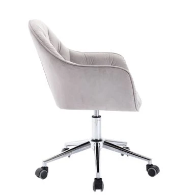 Hernals 32-36 Inch Velvet Contemporary Tufted Adjustable Home Office Chair By Corvus - Blue 18 Hernals 32-36 Inch Velvet Contemporary Tufted Adjustable Home Office Chair By Corvus - Blue - Image 18