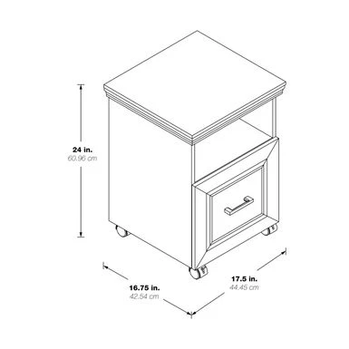 Jefferson Rolling File - Espresso - Letter 2 Jefferson Rolling File - Espresso - Letter - Image 2