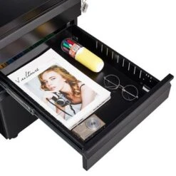 Porch & Den Burlheights Mobile File Cabinet With 3 Drawers - Black