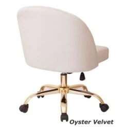 Layton Mid-Back Office Chair With Gold Base - Black Velvet -Felloweis Store c35e51ac 6732 4b3d a0ec ef467ed7e377