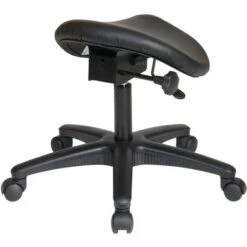 Office Star Products 'Work Smart' Backless Drafting Saddle-Seat Stool In Black - Backless Drafting Stool With Nylon Base -Felloweis Store c3fb4778 ed4c 4509 aa11 0e541ed1cc5b