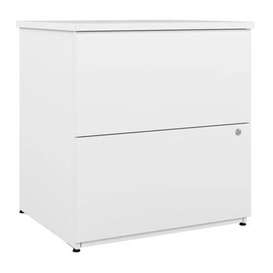 Logan 28W 2 Drawer Lateral File Cabinet By Bestar - Silver Maple 2 Logan 28W 2 Drawer Lateral File Cabinet By Bestar - Silver Maple - Image 2