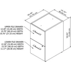 Office 500 16W 2 Drawer File Cabinet By Bush Business Furniture - Grey -Felloweis Store c4a91d0b d72c 4110 b2b5 e65ef854c028