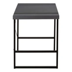 Computer Desk/ Home Office/ Laptop/ 48"L/ Work/ Metal/ Laminate/ Grey/ Black/ Contemporary/ Modern -Felloweis Store c4b8f7c5 ea24 4cb0 bb59 5ffd565d79e9