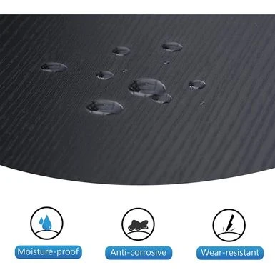 Mcombo L-Shaped Desk Computer Gaming Corner Desk With Large Monitor Stand, Office Writing Workstation With Movable Shelf - Ebony 19 Mcombo L-Shaped Desk Computer Gaming Corner Desk With Large Monitor Stand, Office Writing Workstation With Movable Shelf - Ebony - Image 19