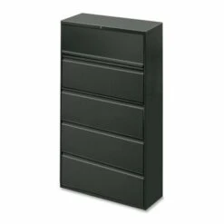 Lorell Hanging File Drawer Charcoal Lateral Files - Letter - Grey