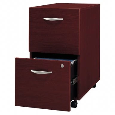 Series C 2 Drawer Mobile File Cabinet By Bush Business Furniture - Mahogany 11 Series C 2 Drawer Mobile File Cabinet By Bush Business Furniture - Mahogany - Image 11