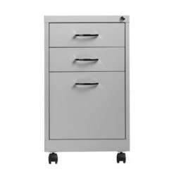 Porch & Den Penelope Platinum 19-inch 3-drawer Pedestal File - Grey - Letter -Felloweis Store c9ae7ab3 a834 4520 889f 94f503eb7b93