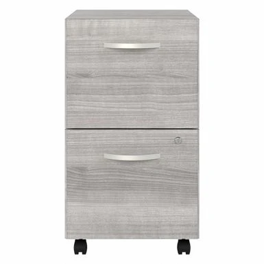Studio A 2 Drawer Mobile File Cabinet By Bush Business Furniture - Platinum Gray 4 Studio A 2 Drawer Mobile File Cabinet By Bush Business Furniture - Platinum Gray - Image 4