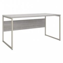 Hybrid 60W X 30D Computer Table Desk By Bush Business Furniture - Platinum Gray -Felloweis Store cb344be2 a84a 43ea 9adc 76f52a4b1cb0