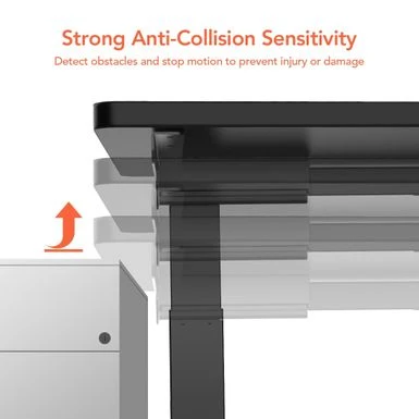 FLEXISPOT 48"x24" 5-Min Install Home Office Height Adjustable Standing Desk Memory Controller Sit Stand Desk Computer Desk - Black 8 FLEXISPOT 48"x24" 5-Min Install Home Office Height Adjustable Standing Desk Memory Controller Sit Stand Desk Computer Desk - Black - Image 8