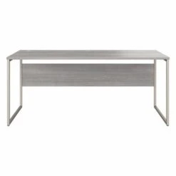 Hybrid 72W X 30D Computer Table Desk By Bush Business Furniture - Platinum Gray -Felloweis Store cee036de 4463 4439 a9c8 4612e950eb50