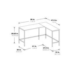 Contempo L-shaped Steel Desk - Brown -Felloweis Store cf2e3cba e70e 4c54 b8b1 0325e3bca063