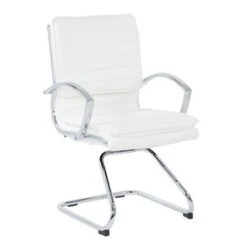 Guest Professional Faux Leather Chair With Chrome Sled Base And Removable Sleeves - Red -Felloweis Store d0c2170a 07da 4a27 bad5 2b8767ad3ee6