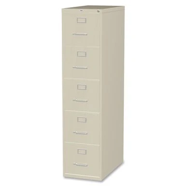 Lorell Putty 5-drawer Commercial Grade 61-inch Vertical File Cabinet - White - Letter 2 Lorell Putty 5-drawer Commercial Grade 61-inch Vertical File Cabinet - White - Letter - Image 2